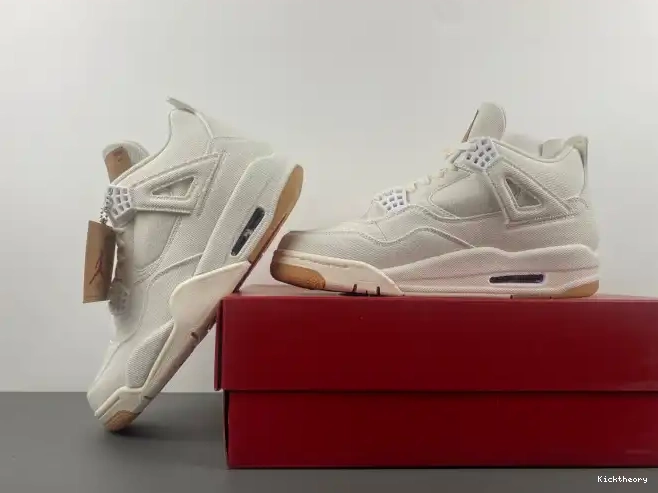 Kick Theory Levi's AO2571-100 4 'White' Air Jordan x 0615